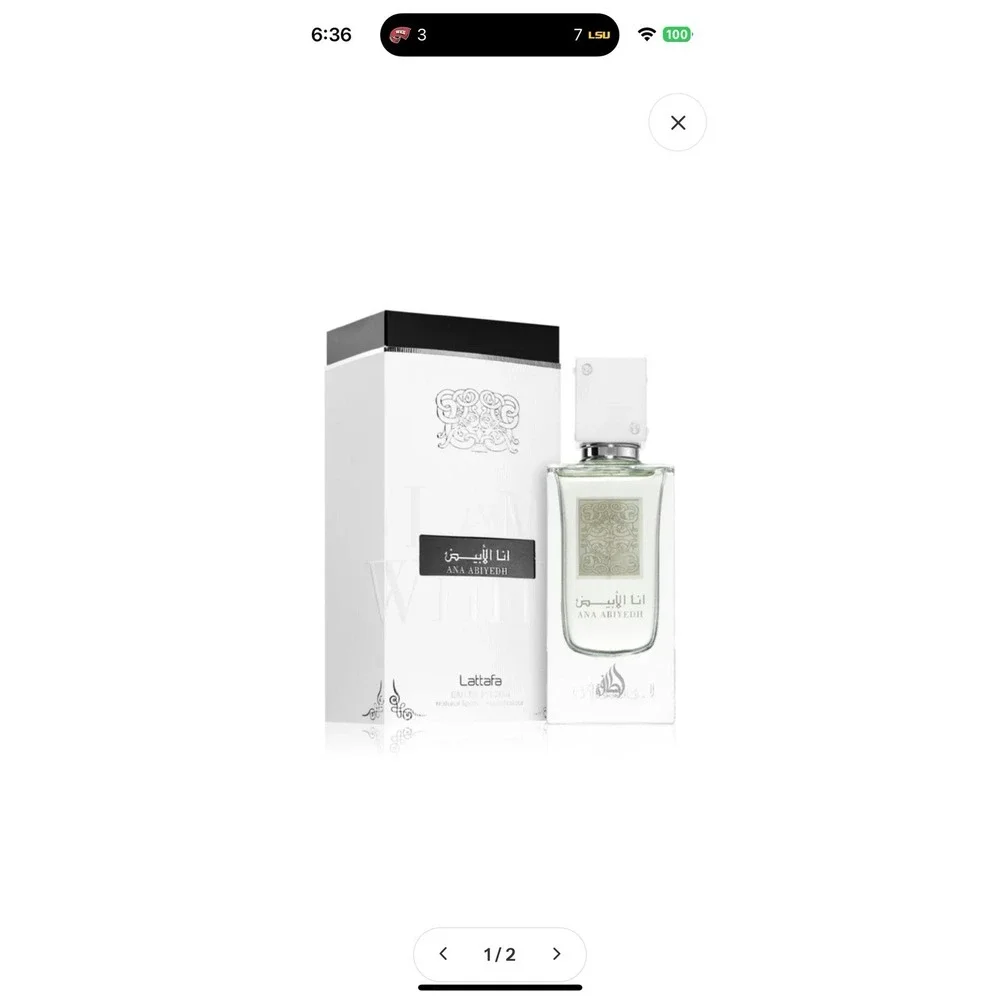 I Am White Attar Ana Abiyadh Al-Manahil EDP 3.4oz New In Box | Sealed‎
